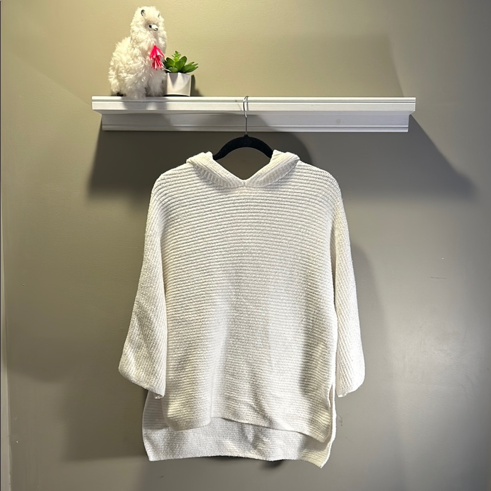 Old Navy White Shrug with Hood